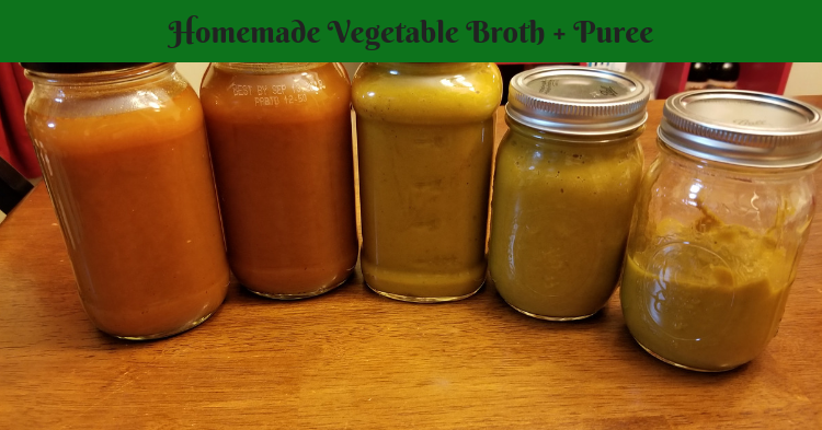 Homemade Vegetable Broth + Puree