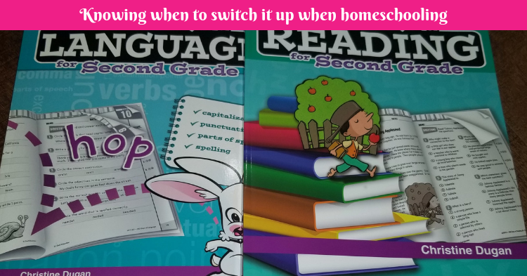 Knowing when to switch it up when homeschooling