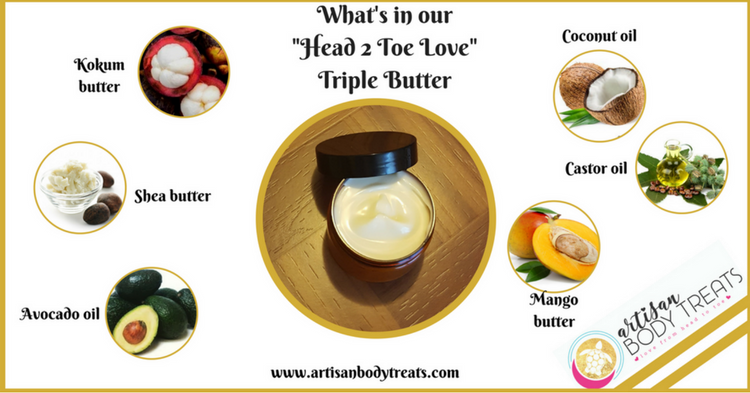 What's in our Head 2 Toe Love Triple Butter...